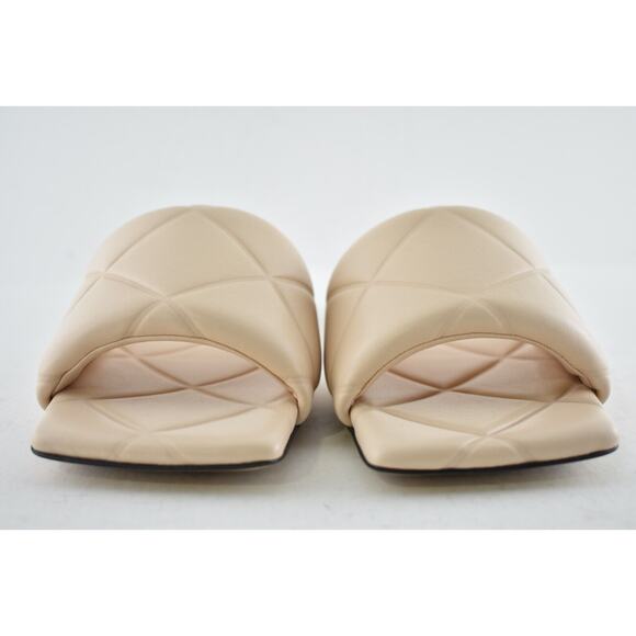 Bottega Veneta BV Lido Blush Beige Padded Leather Quilted Flat Slide Sandal 36.5 - Picture 7 of 12